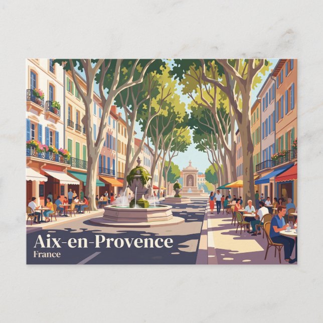 Aix-en-Provence Frankreich Postkarte (Vorderseite)