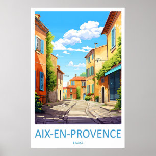 Aix En Provence Nationales Reise Vintage Poster Sk