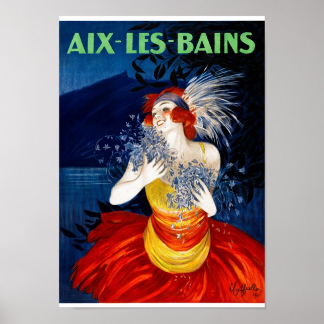 Aix Les Bains France Vintage Poster 1921 (Vorne)