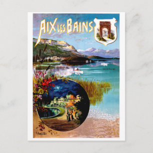 Aix Les Bains Scenery, Frankreich Postkarte
