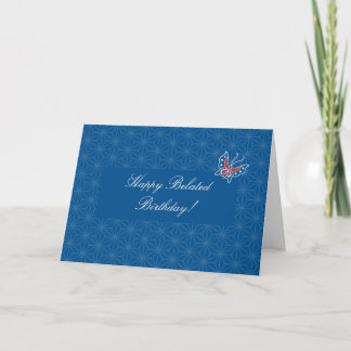 Aiyana Batik Muster Belated Birthday Card Karte