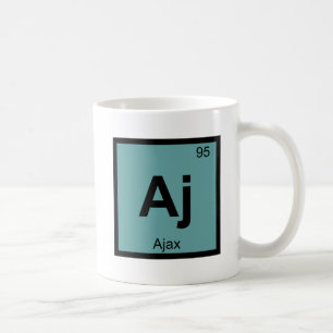 Aj - Periodisches Symbol für die griechische Chemi Tasse