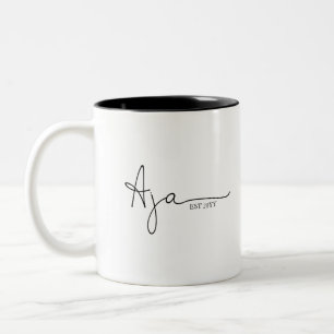 Aja Established Opfergeschenk Zweifarbige Tasse
