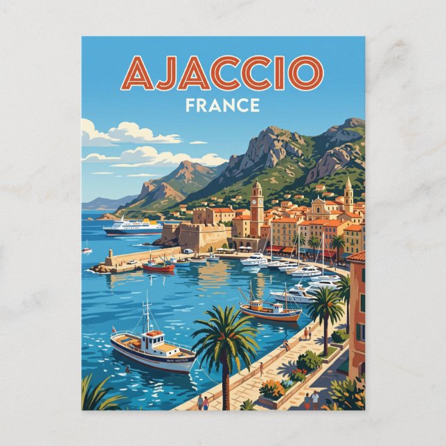 Ajaccio Frankreich Postkarte (Vorderseite)