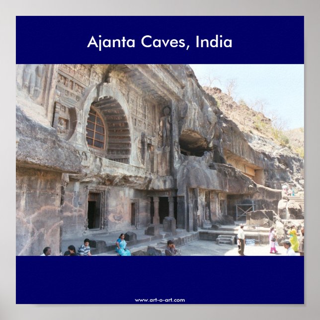 Ajanta Caves, Indien Poster (Vorne)
