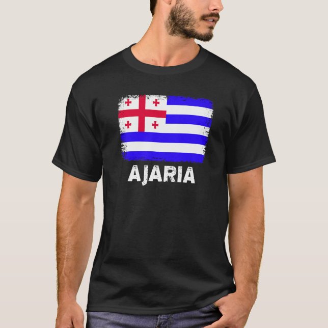 Ajaria Flag Unterstützung Adjars Frauen Männer T-Shirt (Vorderseite)