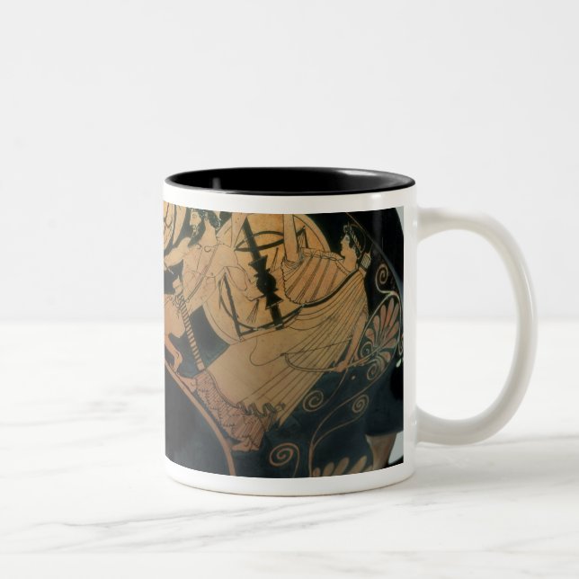 Ajax, an gedrängt von Athene Zweifarbige Tasse (Rechts)