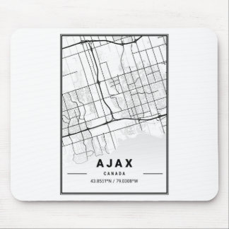 Ajax Light City Map Mousepad