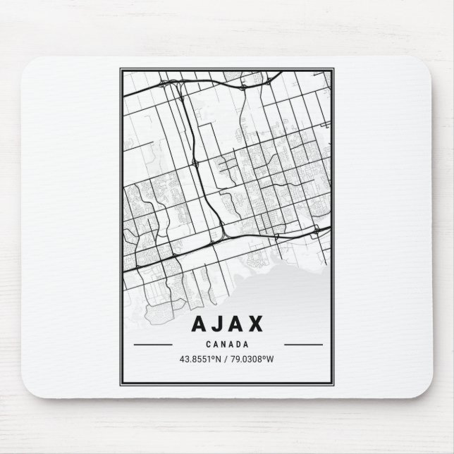 Ajax Light City Map Mousepad (Vorne)