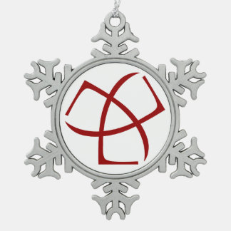 AJC Schneeflocke-Verzierung Schneeflocken Zinn-Ornament