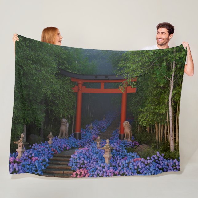 Ajisai no Kaidan Fleecedecke (Beispiel)