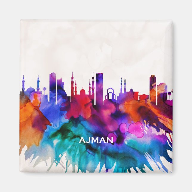Ajman Skyline Magnet (Vorne)