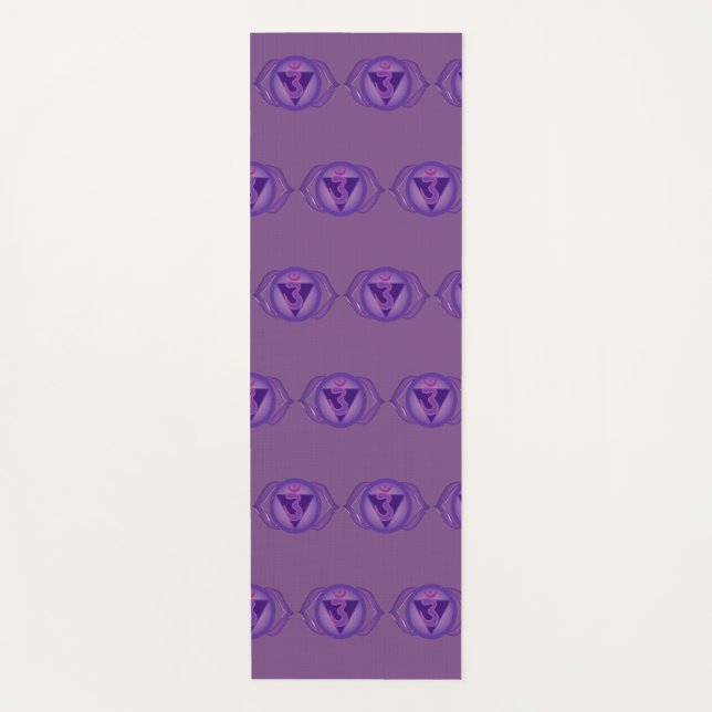 Ajna oder Third eye Chakra Yoga Mat Yogamatte (Vorderseite)