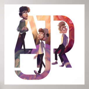 AJR Die Click Galaxy Poster