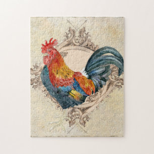 AJR-PAPER-Black-Vintage-Rooster-1b.jpg Puzzle