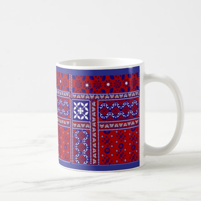 Ajrak Design-Tasse Kaffeetasse (Rechts)