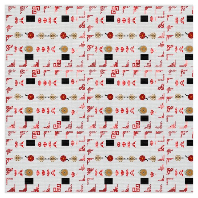 Ajrak Houses Fabric Stoff (Muster)