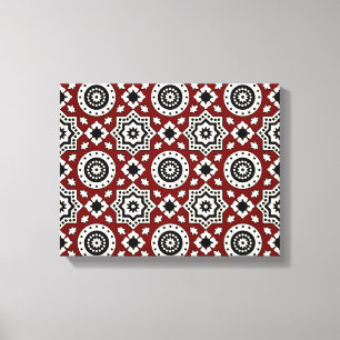 Ajrak Tribal Pattern Leinwand