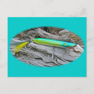 AJS Popper "Water Dragon" Salzwasserfischerei Lure Postkarte