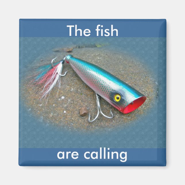 AJS Saltwater Lure Popper Blue Dragon Items Magnet (Vorne)