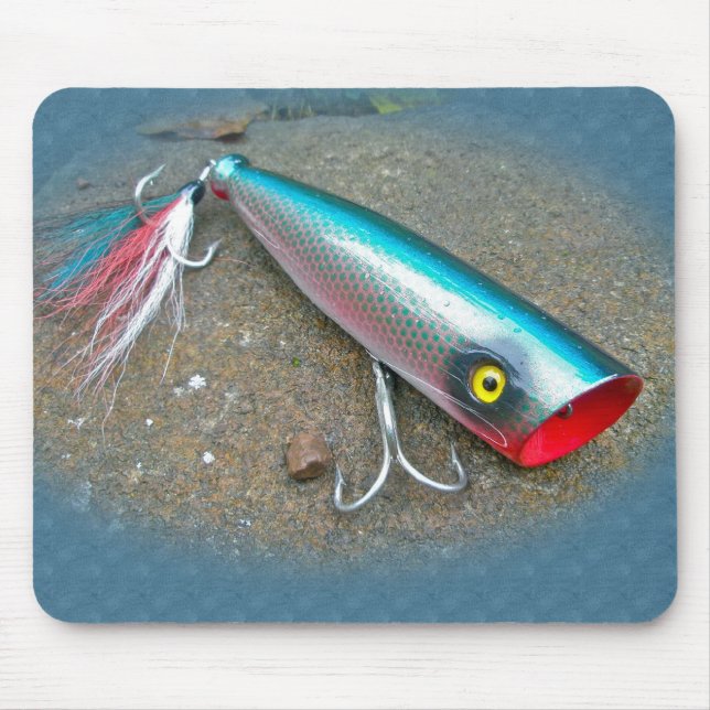 AJS Saltwater Lure Popper Blue Dragon Items Mousepad (Vorne)
