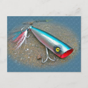 AJS Saltwater Lure Popper Blue Dragon Items Postkarte