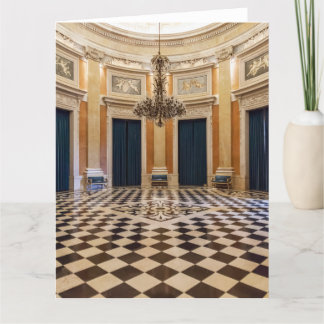 Ajuda Royal Palace. Sala dos Archeiros Hall Lissab Dankeskarte