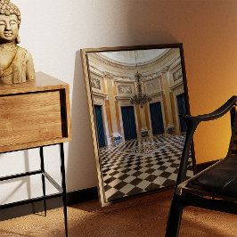 Ajuda Royal Palace. Sala dos Archeiros Hall Lissab Poster