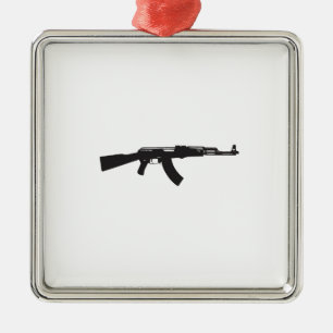 ak47.ai silbernes ornament