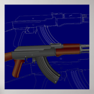 AK47 Bauplan Poster