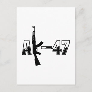 AK-47 AKM Sturmgewehr-Logo Postkarte