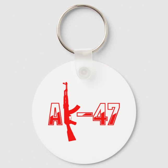 AK-47 AKM Sturmgewehre Logo Red.png Schlüsselanhänger (Vorderseite)