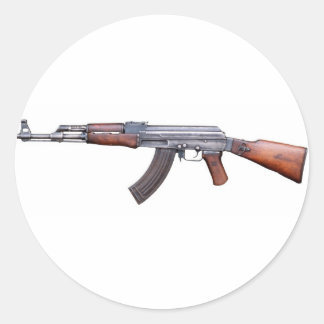 AK-47 RUNDER AUFKLEBER