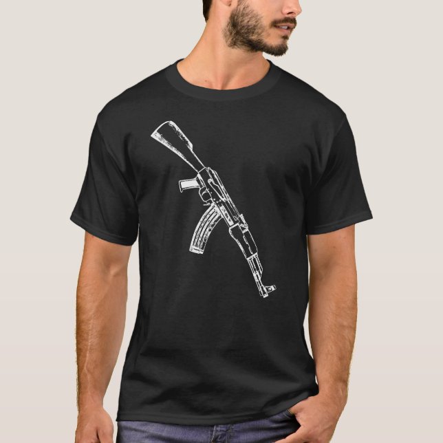 AK-47kalaschnikow AK47-Gewehr-Inhaber T-Shirt (Vorderseite)