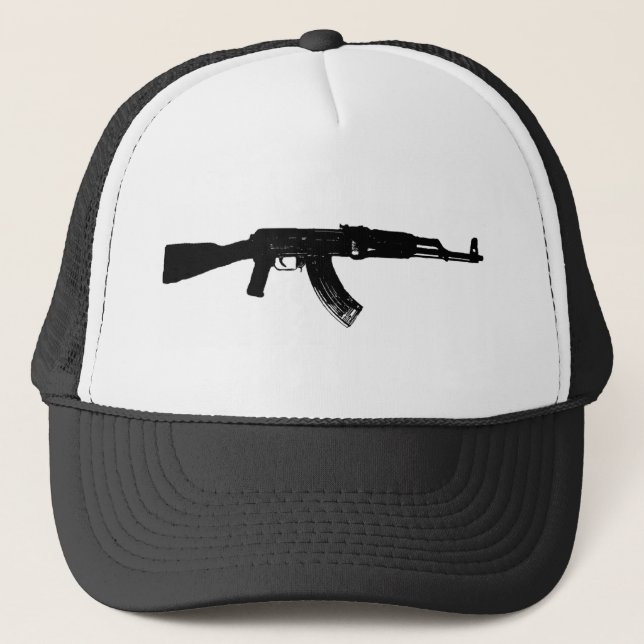 AK-47Silhouette Truckerkappe (Vorderseite)
