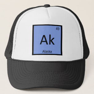 Ak - Alaska State Chemie Periodensystem Symbol Truckerkappe