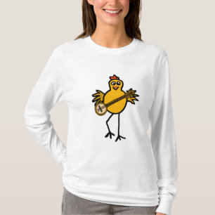 AK-, Banjo, das Huhn-Shirt spielt T-Shirt