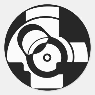 AK Boltface Runder Aufkleber