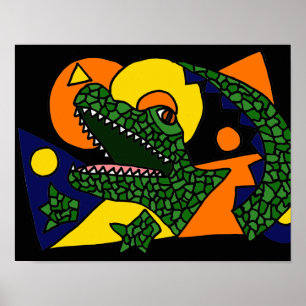 AK-Gator Art Poster