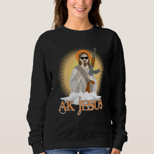 AK Jesus trägt Sonnenbrille Helle Wolke Sweatshirt