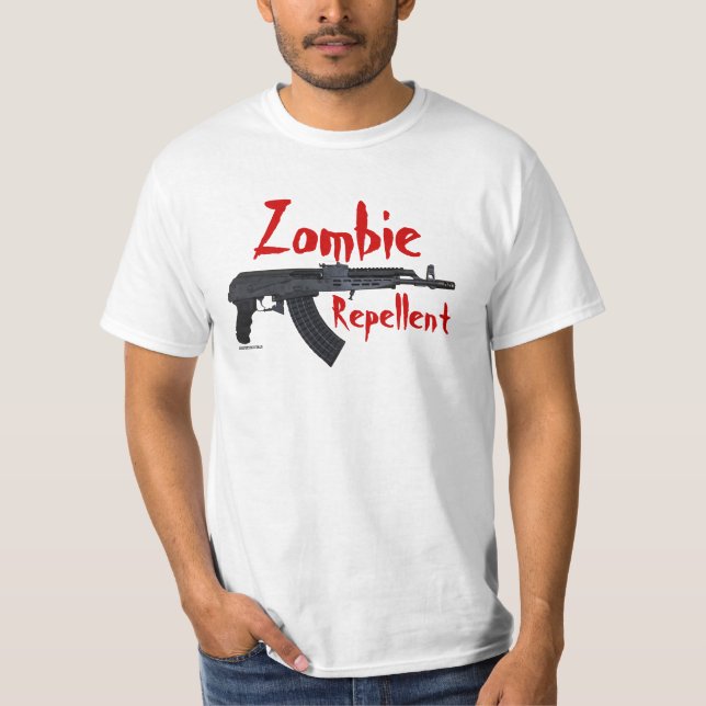 AK Pistole - Zombie-Abwehrmittel T-Shirt (Vorderseite)