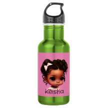 AKA - Braun Mädchen in Rosa und Grün