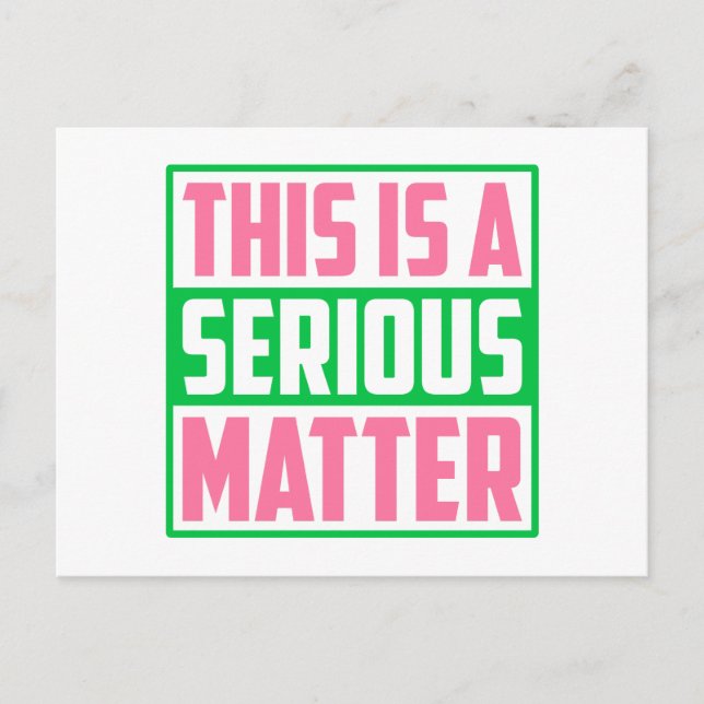 AKA Das ist eine ernste Angelegenheit von 1908 Postkarte (Vorderseite)