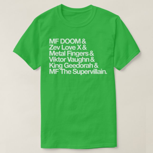 AKA MF DOOM T-Shirt (Design vorne)