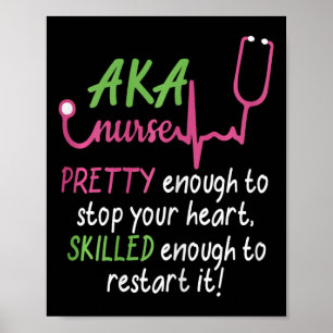 Aka Nurse Hübsch, Ihre Herzkrankheit in der Gif-Wo Poster