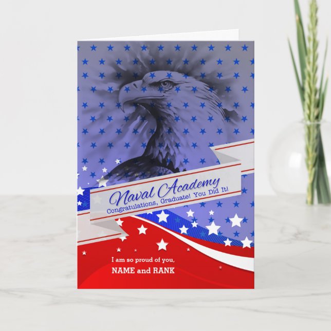 Akademie der Marine Graduate American Eagle Karte (Vorderseite)