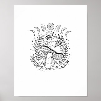 Akademie Goblincore Cottagecore Ästhetik Witchy M Poster