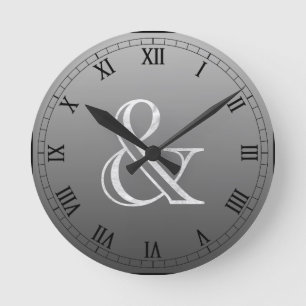 Akademie graviertes Etzeichen-Weiß Runde Wanduhr