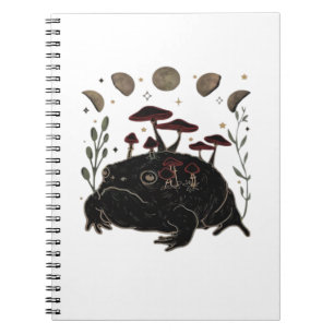 Akademie Mond Witchy Goblincore Ästhetik Frosch Cl Notizblock