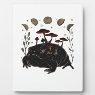 Akademie Mond Witchy Goblincore Ästhetik Frosch Kl Fotoplatte